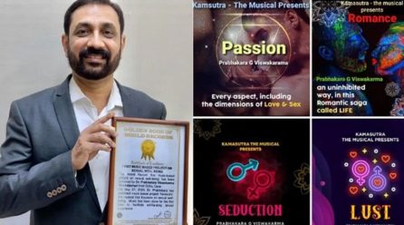 Dr. Prabhakara’s “KAMASUTRA THE MUSICAL “gets certification from “The Gloden Book of World Records