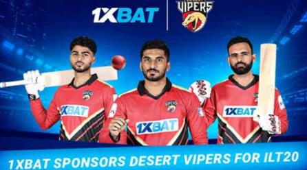 1xBat sponsors Desert Vipers for ILT20: we are delighted to contribute to the development of cricket outside India